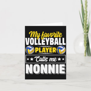 Lieblings-Volleyballspieler nennt Nonnie Mutter Karte