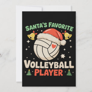 Lieblings-Volleyballspieler-Weihnachten von Santa Einladung