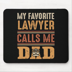Lieblingsanwalt nennt mich Papa - Bestes Vatertags Mousepad