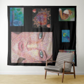 Lieblingsband Wandteppich (Beispiel (Horizontal))