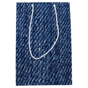 LieblingsBlue Jeans-Denim-Druck Mittlere Geschenktüte