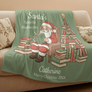 Lieblingsbuchwurm-Weihnachtsname und -jahr von San Fleecedecke