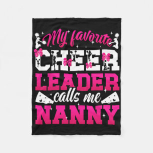 Lieblingscheerleaderin nennt mich Nanny Cheer Nann Fleecedecke