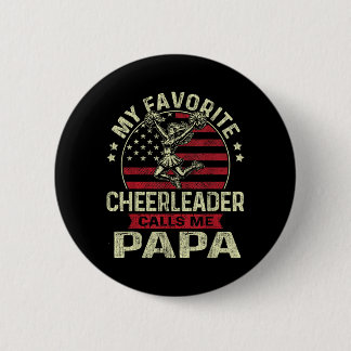 Lieblingscheerleaderin nennt Papa Cheer Papa Väter Button