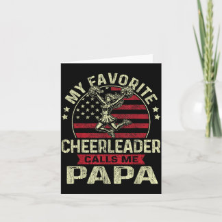 Lieblingscheerleaderin nennt Papa Cheer Papa Väter Karte