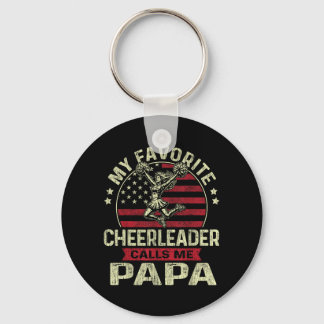 Lieblingscheerleaderin nennt Papa Cheer Papa Väter Schlüsselanhänger