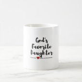 Lieblingsdie tochter-Tasse des Gottes Kaffeetasse (Mittel)