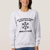 Lieblingsding über Winter Sweatshirt (Vorderseite)