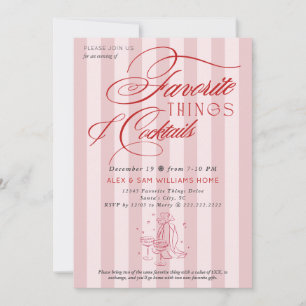 Lieblingsdinge & Cocktails Weihnachtsgeschenkausta Einladung