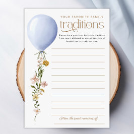 Lieblingsfamilie Traditioneller Ballon Babyduschka Einladung