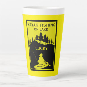 Lieblingsfischerei auf dem Kayak-See und dem Fluss Milchtasse