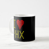 Lieblingsflughafencode-Kaffeetasse Kaffeetasse (Vorderseite Links)
