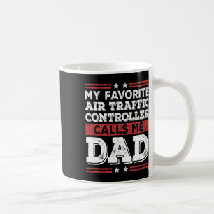 Lieblingsfluglotsen nennt mich Papa Vatertag Kaffeetasse