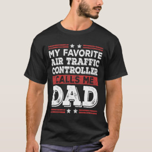 Lieblingsfluglotsen nennt mich Papa Vatertag T-Shirt