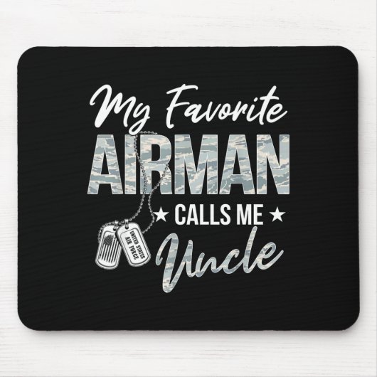 Lieblingsflugzeugführer ruft Onkel Luftwaffe-Exame Mousepad (Vorne)