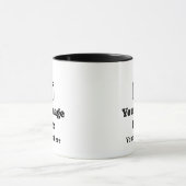 Lieblingsfoto mit Text Tasse (Zentrum)