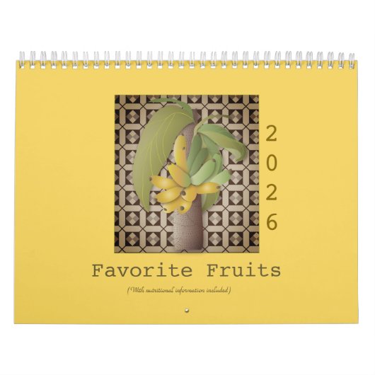 Lieblingsfrüchte (Mit Nährwertinformationen) Kalender (Titelbild)