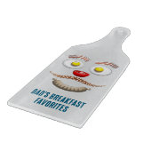 LIEBLINGSFRÜHSTÜCK VATERTAG SCHNEIDEBRETT (Ecke)
