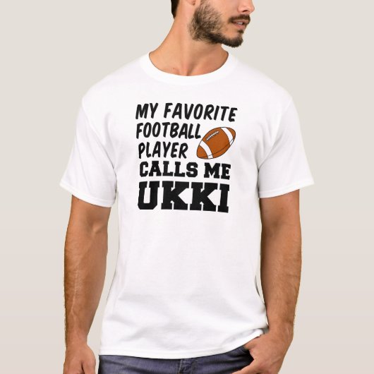 Lieblingsfußballspieler nennt mich Ukki T-Shirt (Vorderseite)