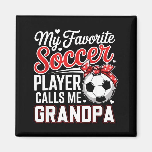 Lieblingsfußballspieler ruft Opa Muttertag an Magnet (Vorne)
