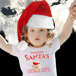 Lieblingsgans Mädchen 1. Weihnachtsgeburtstag Baby T-shirt