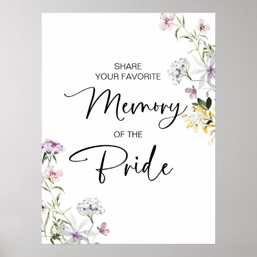 Lieblingsgedächtnis des Brautparty Poster (Vorne)