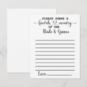 Lieblingsgedächtnis von Bräunungskarten Einladung (Vorne/Hinten)