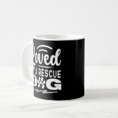 Lieblingsgeschenke eines Hundes mit Adoption Kaffeetasse (Vorderseite Links)