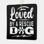 Lieblingsgeschenke eines Hundes mit Adoption Keramikornament (Links)