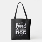 Lieblingsgeschenke eines Hundes mit Adoption Tasche (Rückseite)