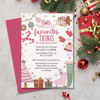 Lieblingsgeschenke Kuschelige Weihnachtsgeschenket Einladung