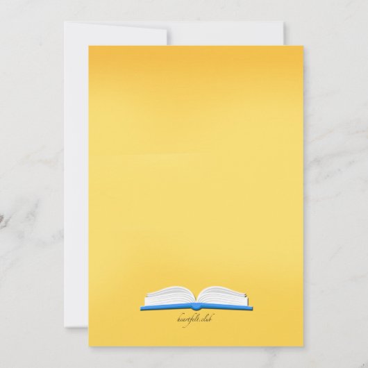 Lieblingsgeschichte Einladung (Rückseite)