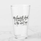 Lieblingsgetränk Glas (Vorderseite)