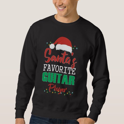 Lieblingsgitarrist Funny Weihnachten Weihnachten Sweatshirt (Vorderseite)