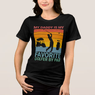 Lieblingsgolfer nach Par für den Vater  Tri-Blend Shirt
