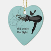 Lieblingshaar-Stylist Keramik Ornament (Links)