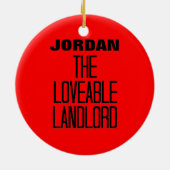 Lieblingsherr Keramik Ornament (Hinten)