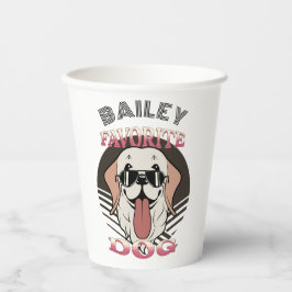 Lieblingshund, lustige niedliche Hundemutter/Papa  Pappbecher