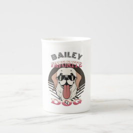 Lieblingshund, lustige niedliche Hundemutter/Papa  Porzellantasse