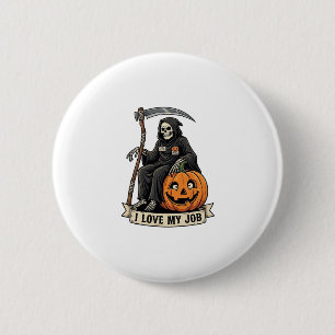 Lieblingsjob Sensenmann Halloween Kürbis Sense_1 Button