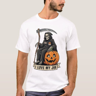 Lieblingsjob Sensenmann Halloween Kürbis Sense_1 T-Shirt