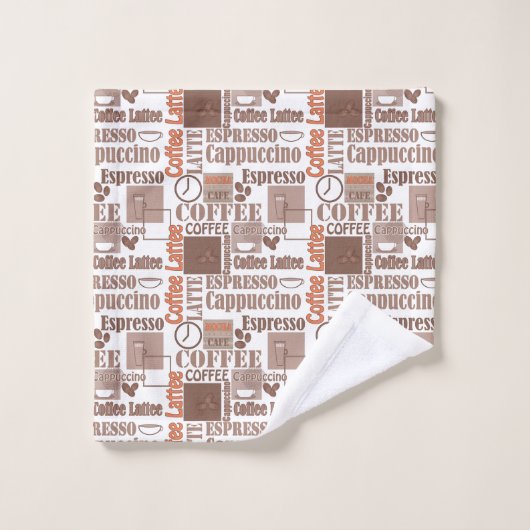 Lieblingskaffee Badhandtuch Set (Waschlappen)