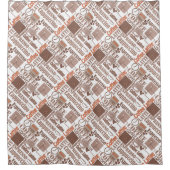 Lieblingskaffee Duschvorhang (Vorderseite)