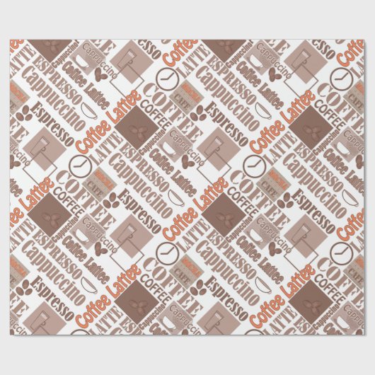 Lieblingskaffee Geschenkpapier (Flach)
