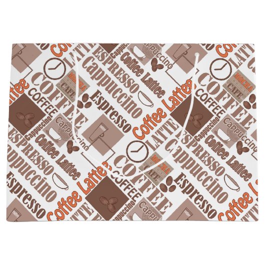 Lieblingskaffee Große Geschenktüte (Vorderseite)