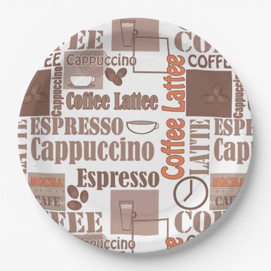 Lieblingskaffee Pappteller (Vorderseite)