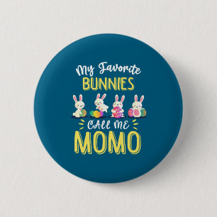 Lieblingskaninchen nennen mich Momo Ostern Button