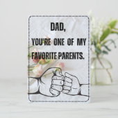 Lieblingskarte des Vaters Einladung (Stehend Vorderseite)