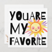 Lieblingskarte Feiertagskarte (Vorne/Hinten)