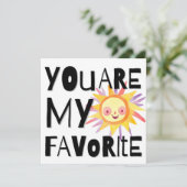 Lieblingskarte Feiertagskarte (Stehend Vorderseite)